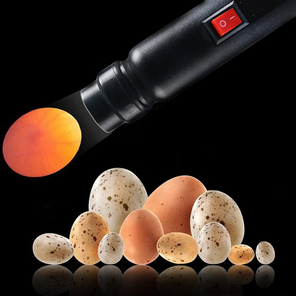 Mini Bright Cool LED Light Egg Candler Tester Auto Lighting Incubator Ultra Bright Poultry Lamp Eggtester US Plug