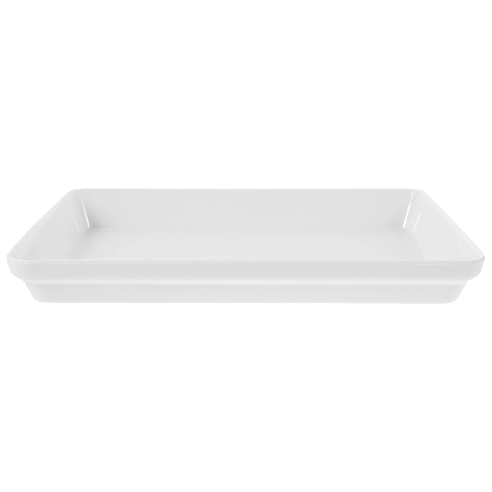 

Snack Plate White Food Tray for Kitchen Counter Serving Breakfast Coffee Drinks Banquet Party Outdoor Display Trays Dessert