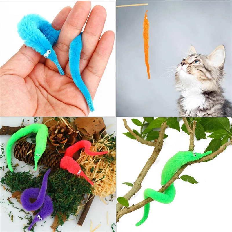 5/10/15Pcs Novelty Funny Props Caterpillars Seahorse Elf Magic Worm Twisty Christmas Halloween Wizard Weird Tricks Toy Gifts