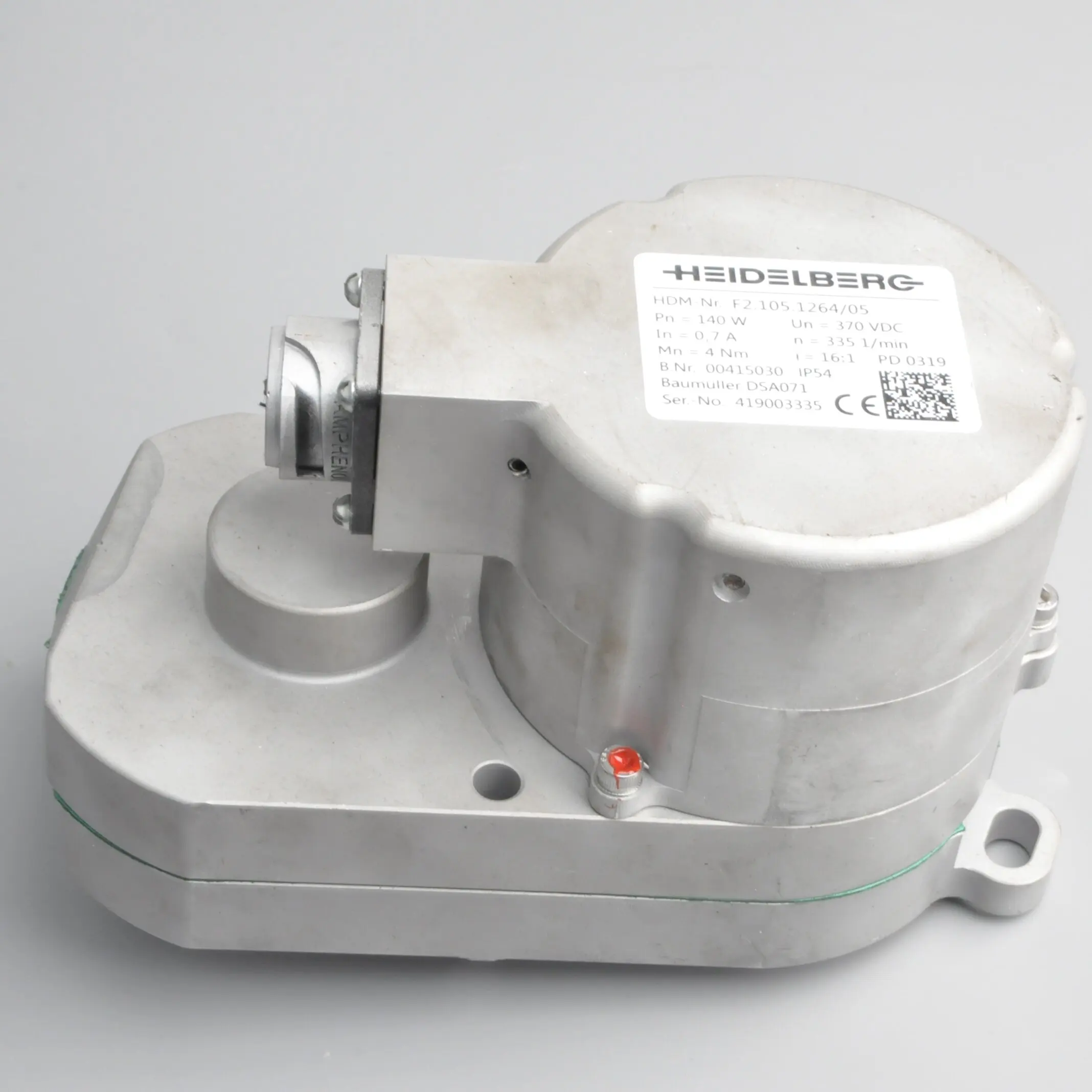 

Лучшее качество F2.105.1264 CD102 SM102 XL105 Двигатель F2.105.1264/05 Baumuller DSA071 Запасные части для двигателя с офсетной печатью