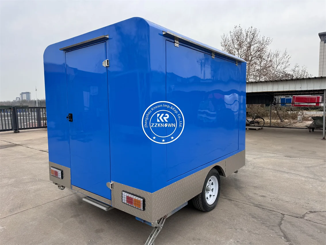 Mobile Fast Food Carts Trailer with Fully Equipment Concession Pizza Truck Ice Cream Cart Coffee Kiosk for Sale