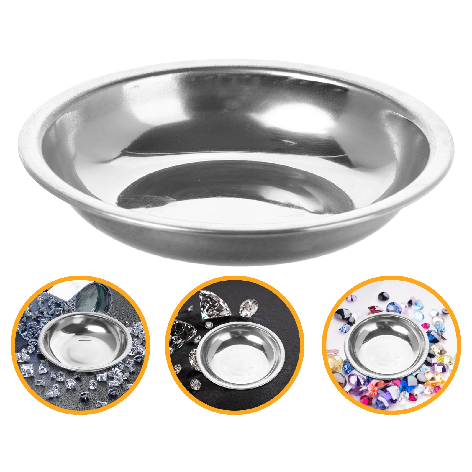 

4Pcs Stainless Steel Weighing Pans Precision Scale Trays for Jewelry Rhinestones Mini Small Weighing Plates Jewelry Scale