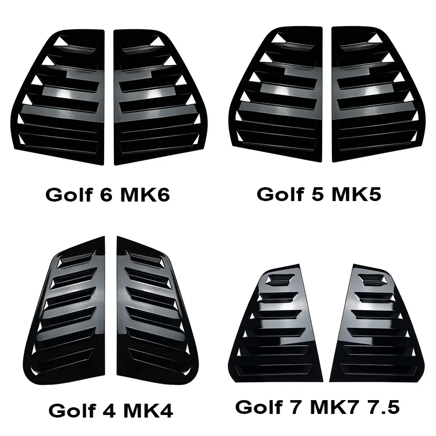 1997 To 2023 For VW Golf Mk4 MK5 MK6 MK7 MK7.5 MK8 Universal Rear Side Window Shutter Cover Trim Air Vents Windshield Cover Kit