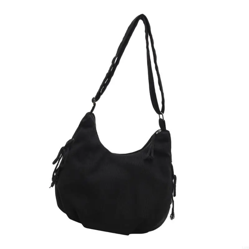 

A3PE Corduroy Crossbody Bag For Women Large Slouchy Bags Satchel Shoulder Purse