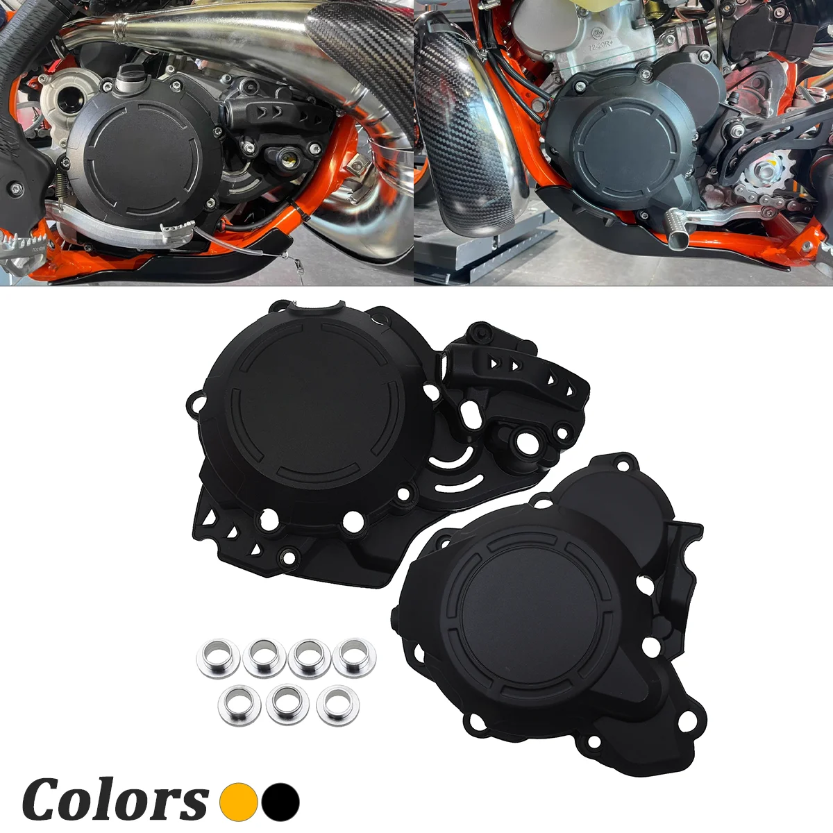 

CAKEN Motorcycle Clutch Protector Ignition Guard Cover For KTM 250 300 EXC SX XC XCW XC-W TPI 2017-2022 2023 For GASGAS EC EX MC