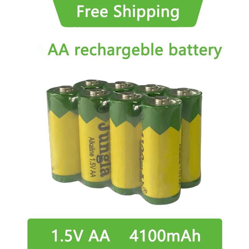 

AA Battery 4100mah 1.5V Alkaline Rechargeable Batery For Led Light、 Toy、 Mp3