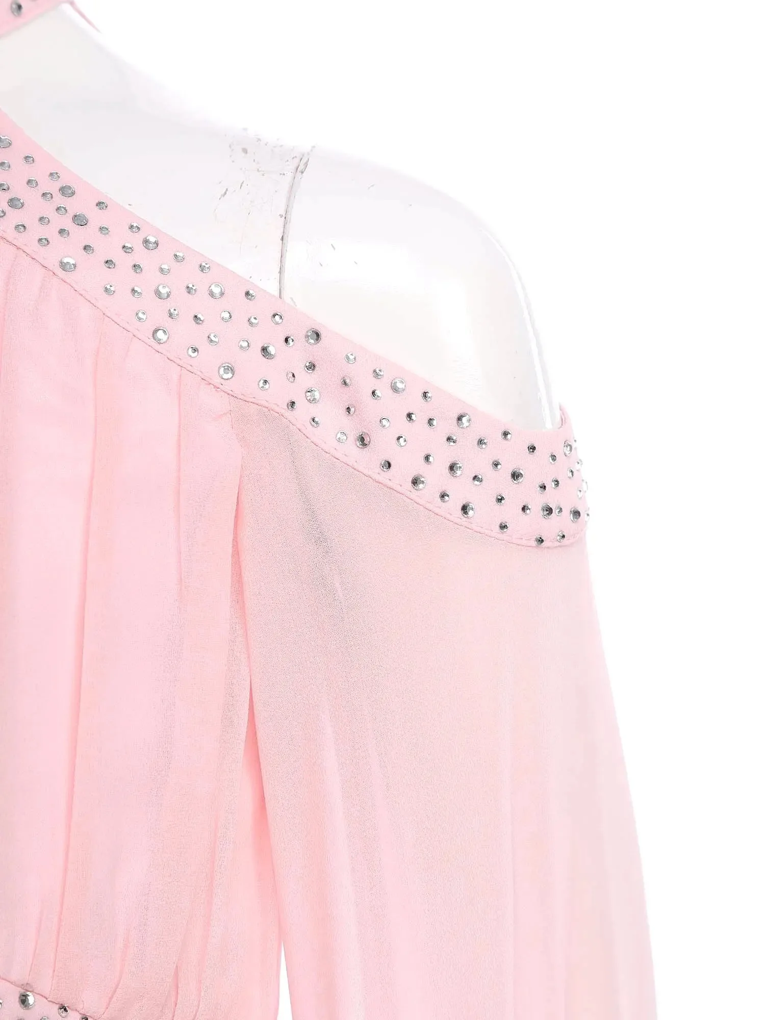 

3Pcs/Set Kids Girls Gymnastics Bodysuit Sleeveless Shiny Rhinestone Contrast Color Leotards+U Neck Bra Top+Shorts Athletic Set