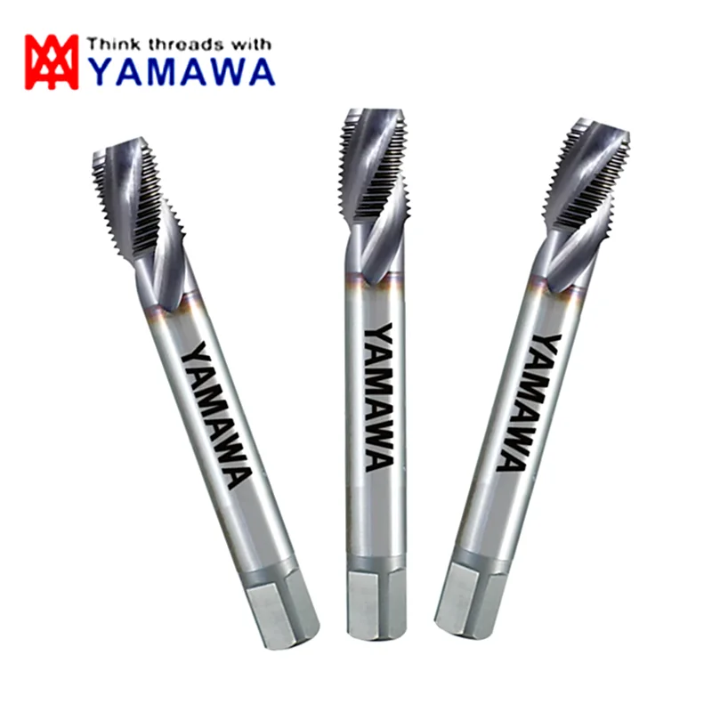 Giappone YAMAWA TICN Rivestimento Tubo Filettatura A Spirale Rubinetto Scanalato PS RP PF G PT RC NPS NPT 1/16 1/8 1/4 3/8 1/2 3/4 Macchina Filettatura Rubinetti