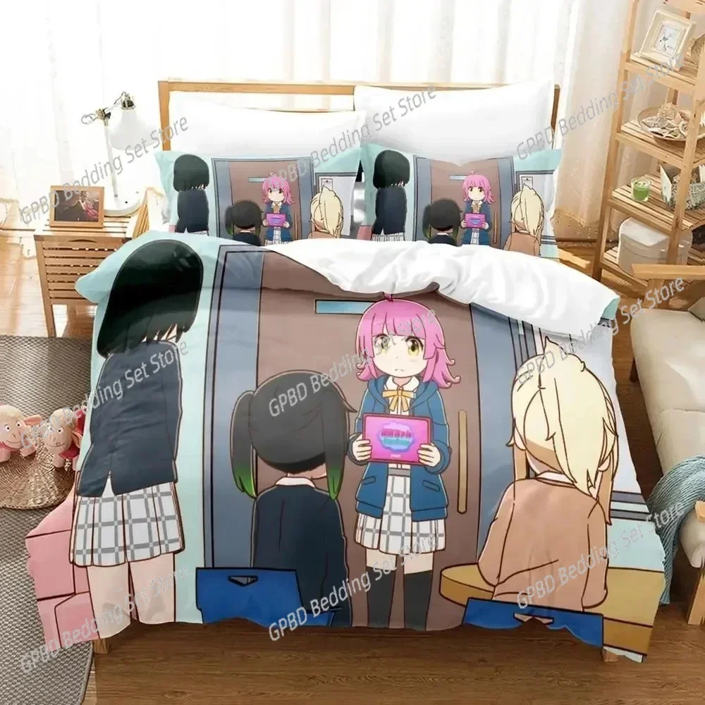 

Anime Nijiyon Animation Bedding Set Single Twin Double Queen King Cal King Size Bed Linen Set