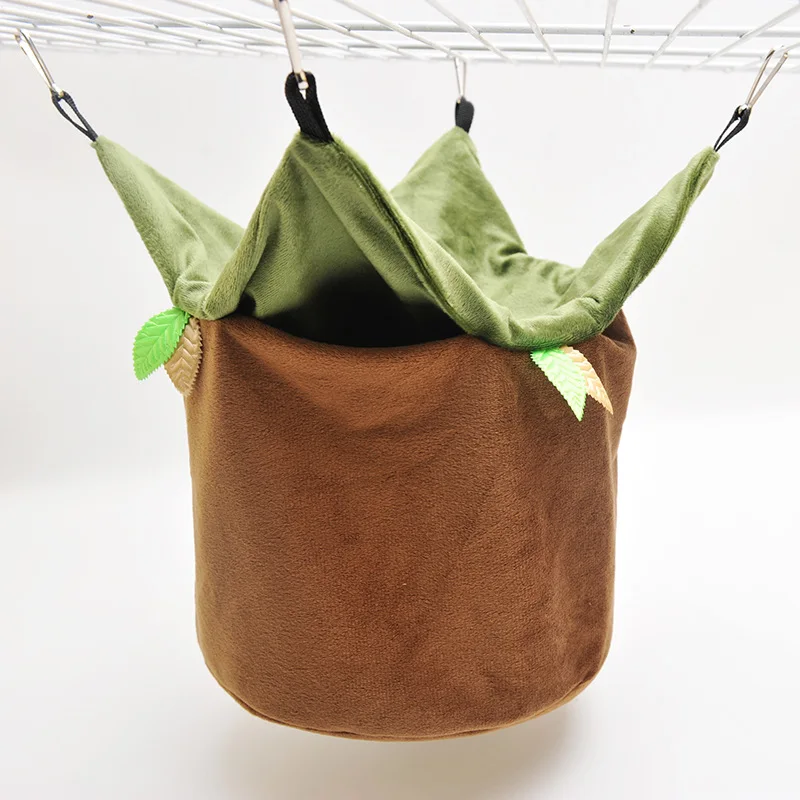 Hamster hammock, honey bag, glider, ferret plush nest, warm and windproof, flower branch, rat, parrot hammock, pet supplies