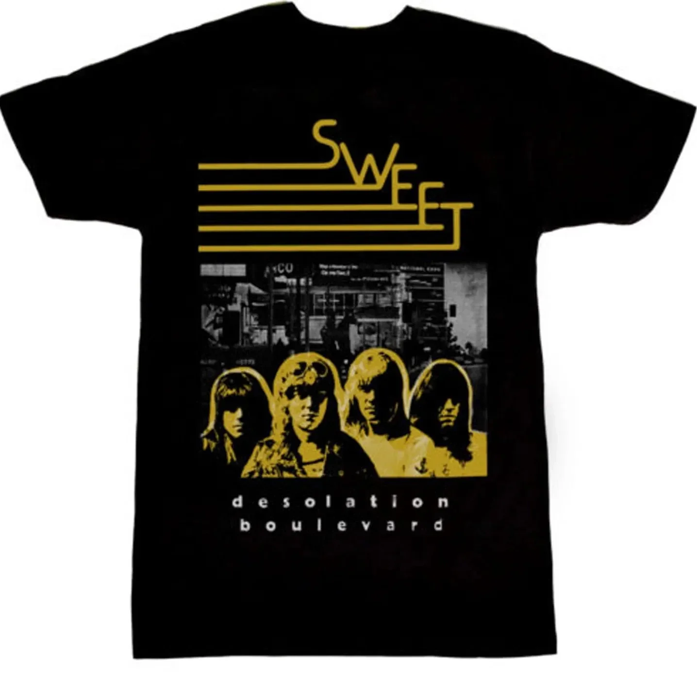 Sweet band album Desolation Boulevard T Shirt Full Size S-5XL