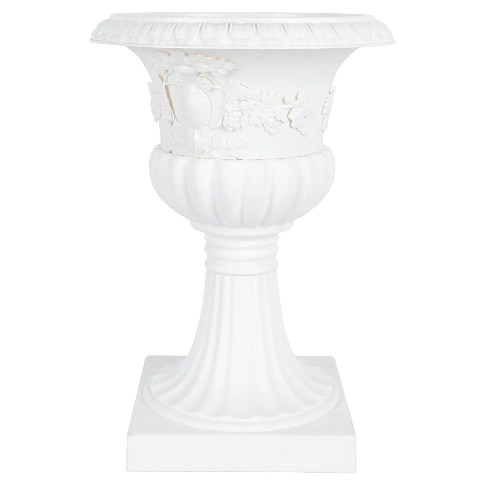 

1Pcs Roman Flowerpot Vintage Column Design Balcony Garden Road Guide Decorative Plant Container Small Home Outdoor Ornament