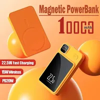 2024 New 10000mAh Wireless Power Bank Magnetic Qi Portable Powerbank 22.5W  Mini Super Fast Charger for IPhone Samsung Xiaomi