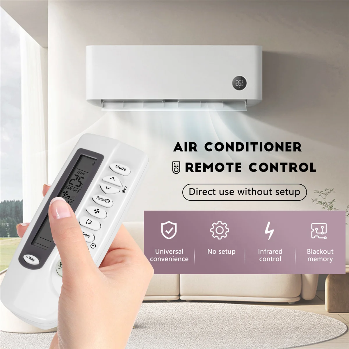 Control remoto para aire acondicionado SAMSUNG ARH-447 ARC-426 ARC-477 ARH-420 A/C