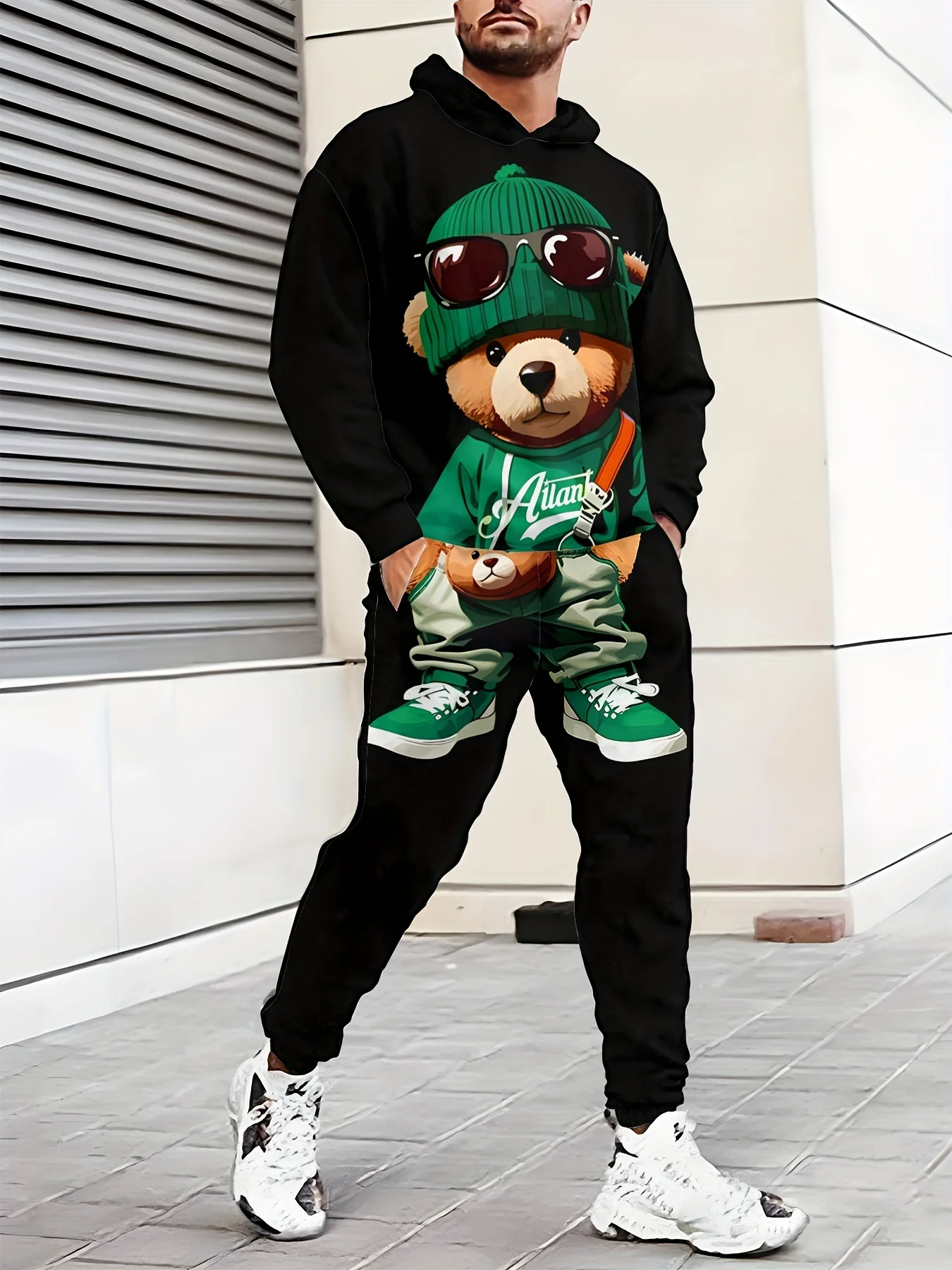 

2025 Winter/Autumn Hoodie and Sweatpants Set Fashionable Streetwear and Home Leisure Unisex Style Classic 3D Printing Clothes
