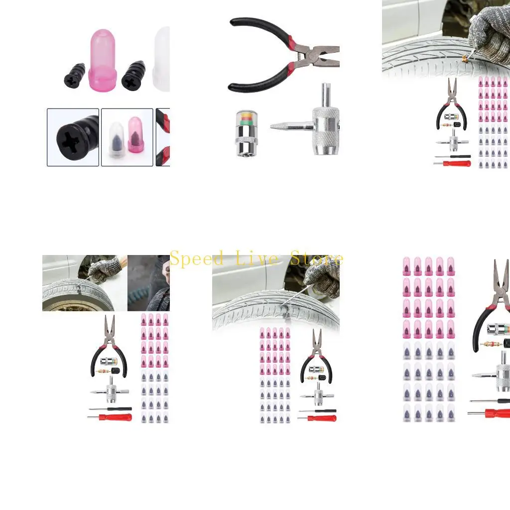 547C Flexible Tire Puncture Repair Tool Set For Different Vehicle Types