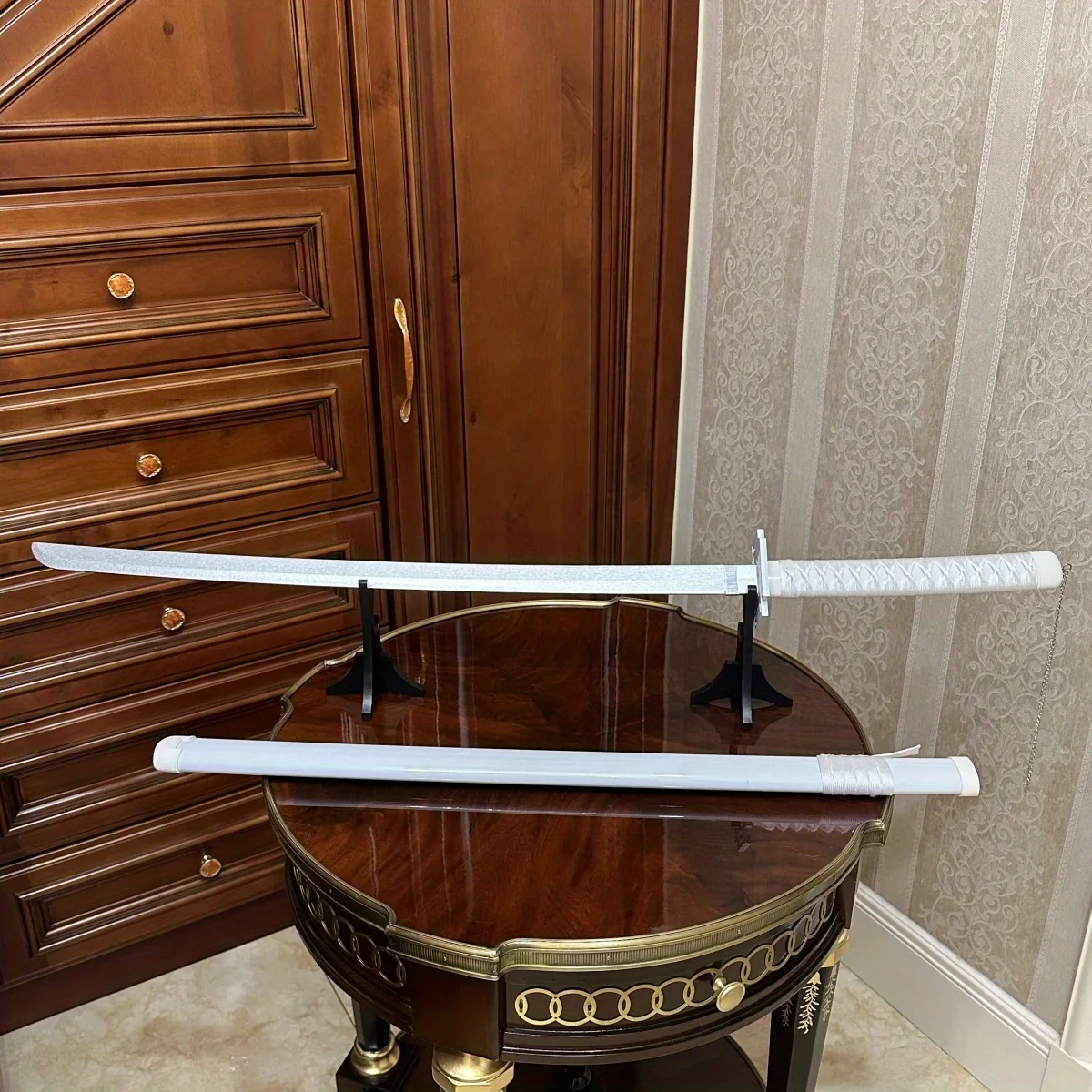 39.3인치 블리치 쿠로사키 이치고 나무 카타나 검 닌자 나이프 카타나 사브르 오리지널 사무라이 사브르 코스프레 액세서리 소품 장난감