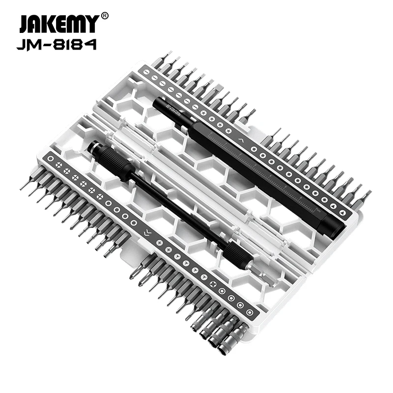 JAKEMY JM-8184 Precision Screwdriver Set Magnetic Phillips Torx CR-V Bits for Mobile Phone PC Electronics Repair Tools