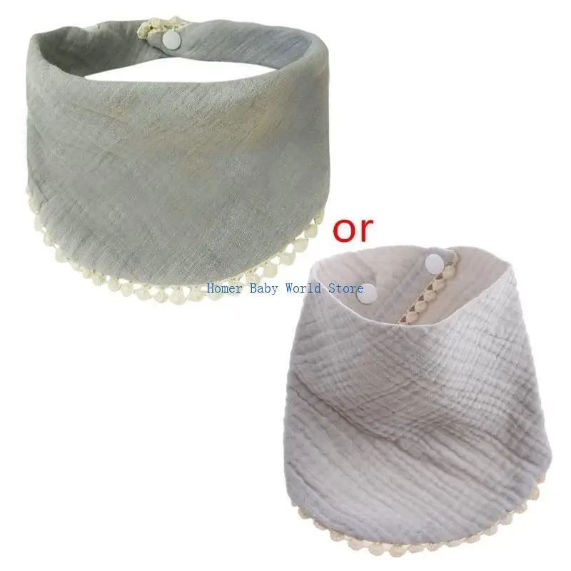 B2QD 1 قطعة من قماش التجشؤ لحديثي الولادة، منشفة ماصة للتجشؤ، تغذية الأولاد والبنات، باندانا #4