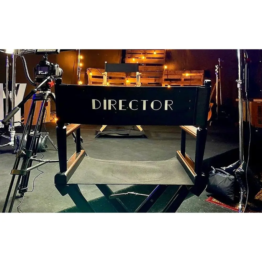 Black e/Black Canvas Director Chairs