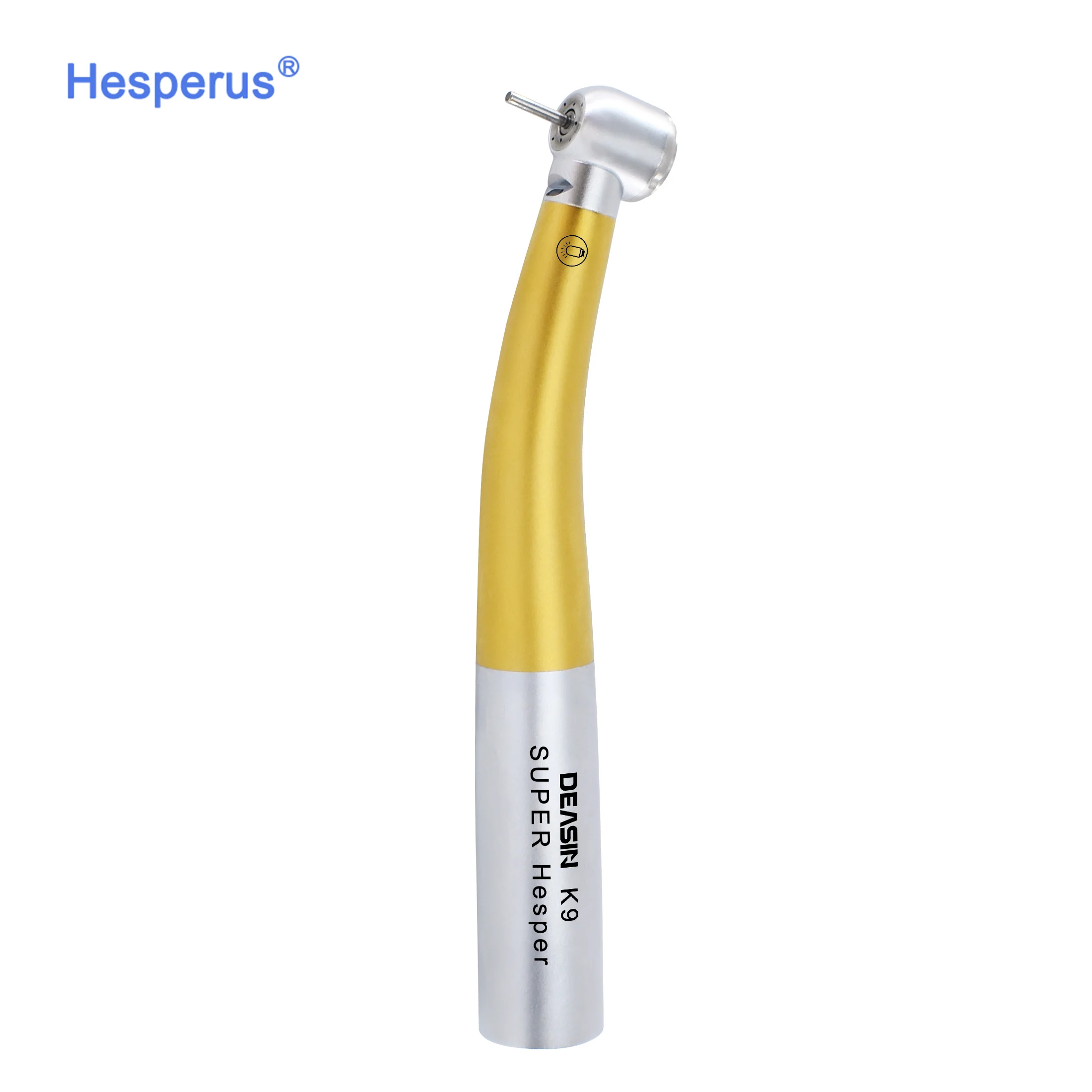 

Den tal Equipment Golden 2/4 Holes Fiber Optic LED Air Turbine Torque head Den tal High Speed Handpiece with CE