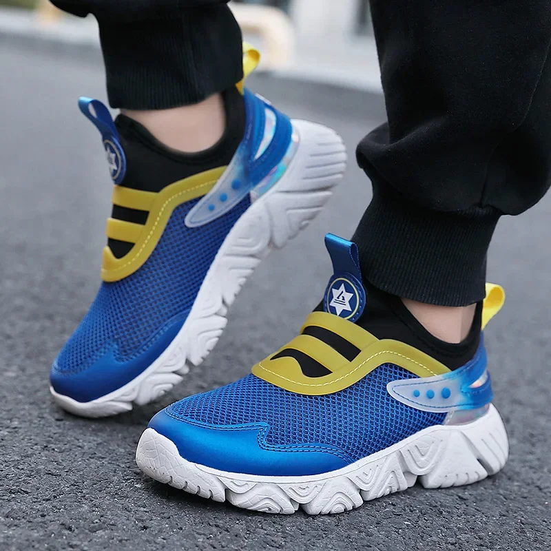 Kids Shoes Boys Mesh Breathable Sports Shoes Girls Fashion Casual Outdoor Running Non-Slip Spring Autumn Sneakers Size 27-38