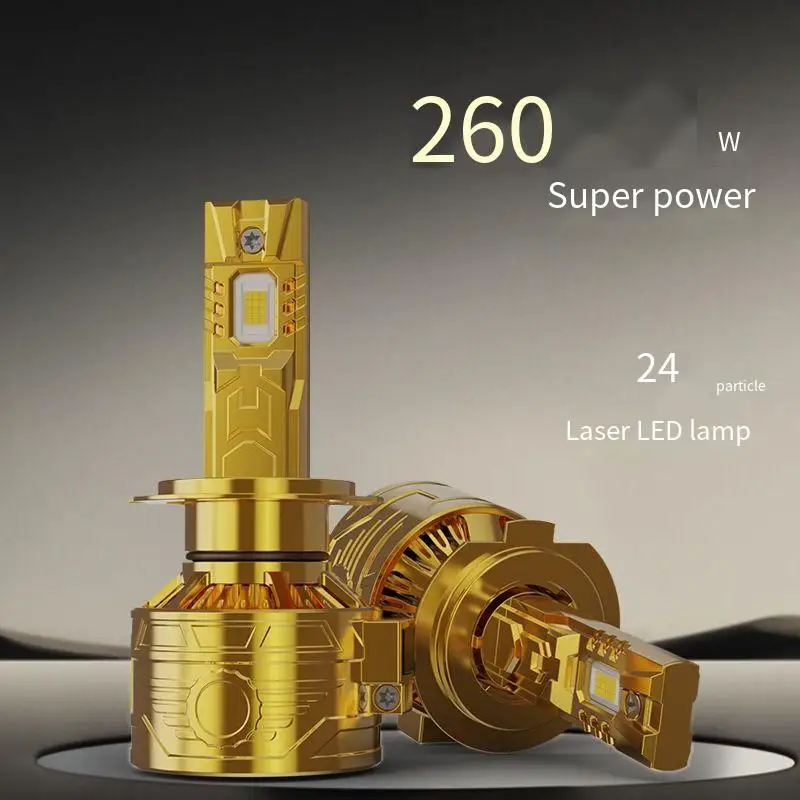 

High Power 260W LED Headlight Bulbs H1 H3 H4 H7 H8 H9 H11 HB3 HB4 9005 9006 9012 12V 6000K 59800Lm Dual Copper Retrofit