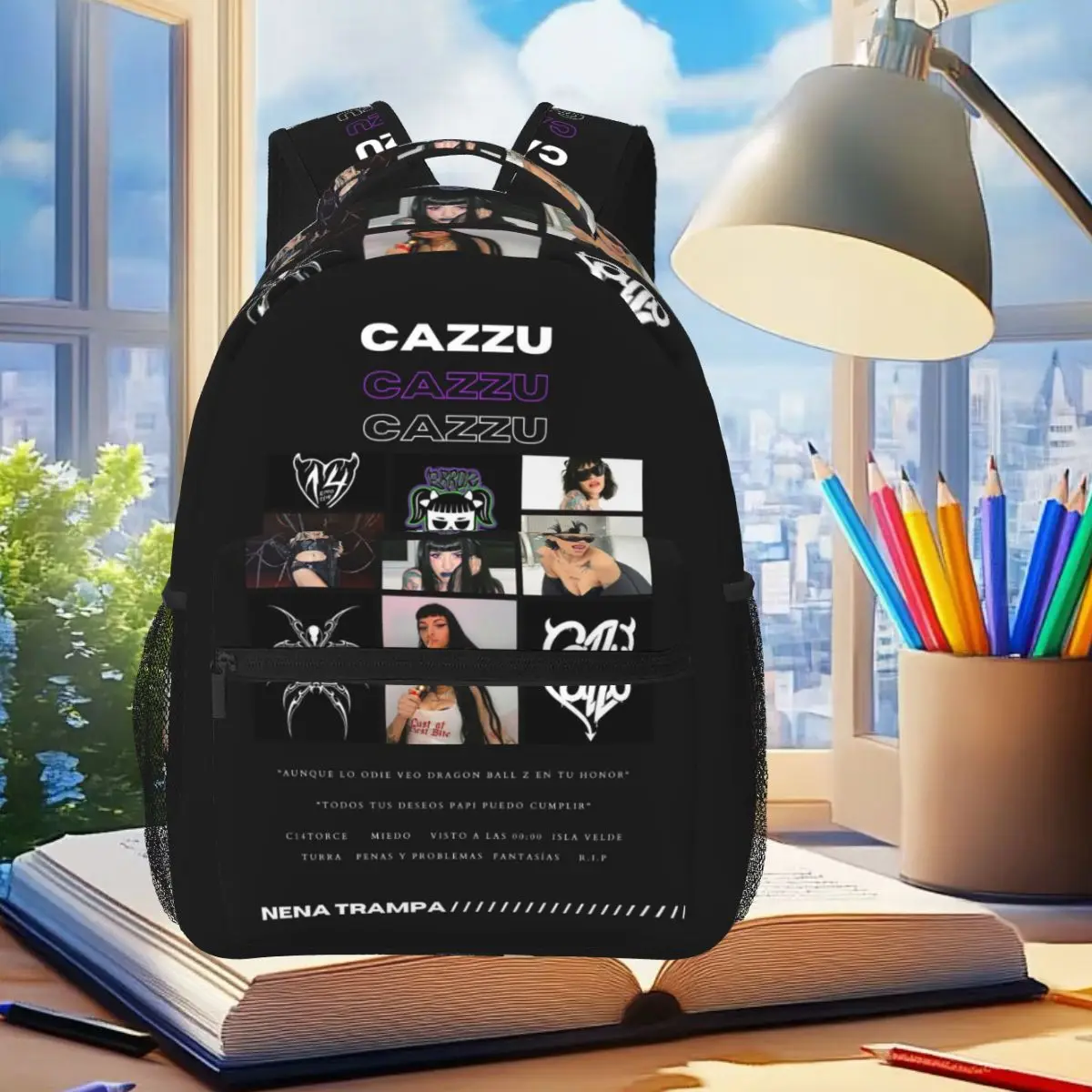 Singer Cazzu Tour Merch Backpack Student Boys Girls BookBag Kids School Bag Computer Shoulder Bags for Men Women