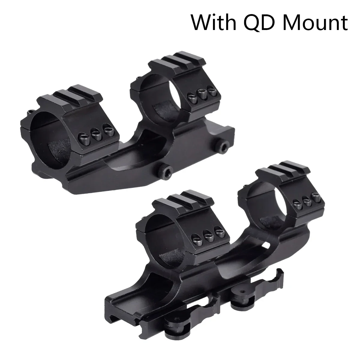 Tactical 25.4mm 30mm Scope Ring Mount Quick Release One Piece Scope Mount 1