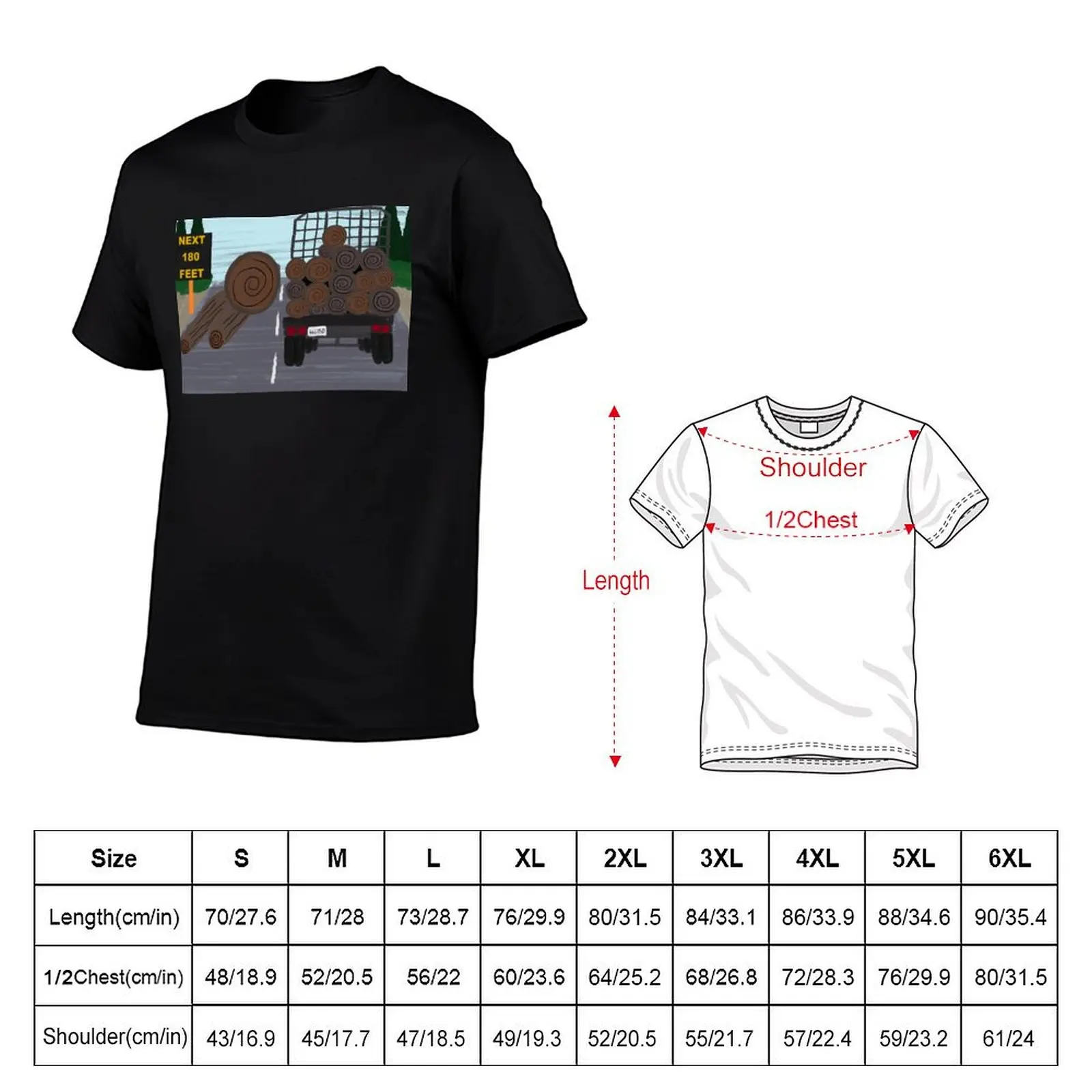final destination 2 log truck flying logs (painted) T-Shirt Sporty Breathable Short Sleeve T-Shirt