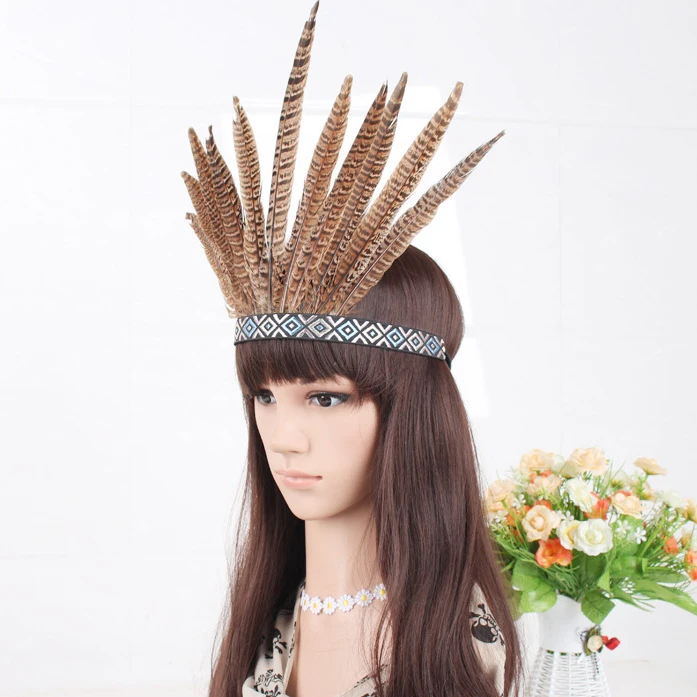 ABQR Fascia per capelli Bohemian Indian Gypsy Dance Show Accessori per capelli Stile nazionale