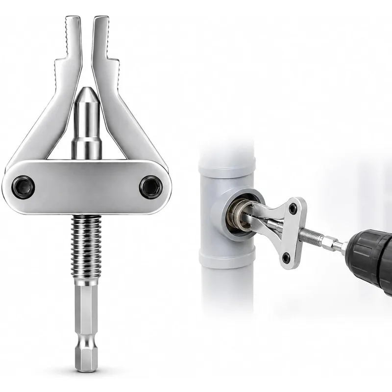 Stuck Thread Insert Remover Universal Broken Pipe Extractor Faucet Valve Hex Shank Drill Powered Heavy Duty Plumbing Tool Kit