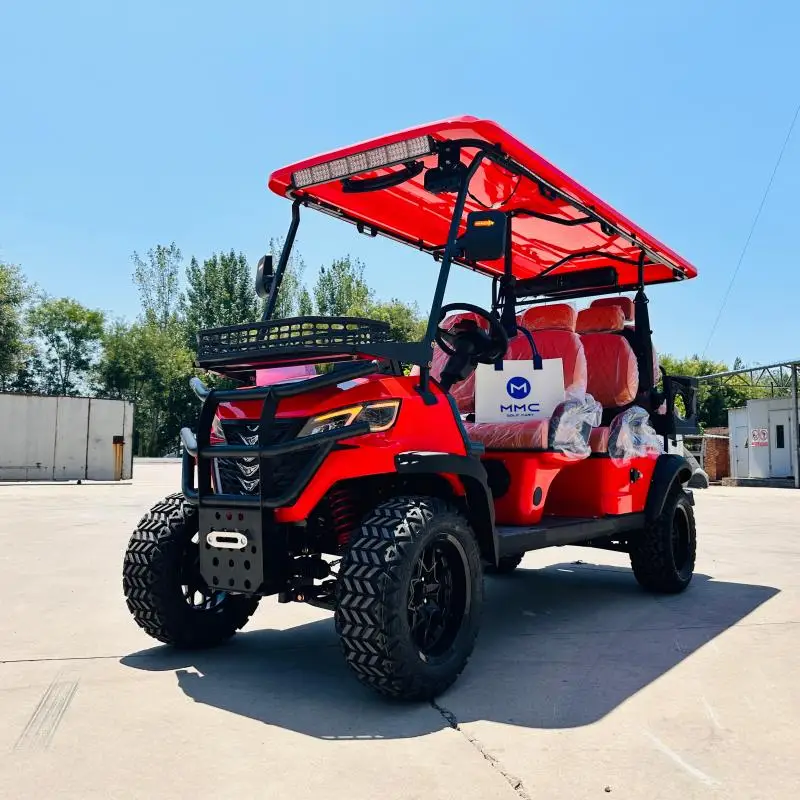 2024 New Lifted 72V Lithium Electric Golf Carts Street Legal multi-Function CE Approved 4/6 Seater Hunting Golf Carts