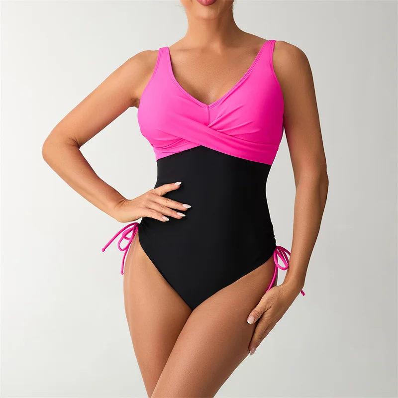 Women One Piece Swimsuits Tummy Control Push Up Swimming Costume Monokini Swimwear Slimming Ruched Bathing Suits for Women