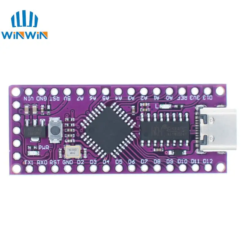 LGT8F328P-LQFP32 MiniEVB TYPE-C MICRO USB Compatible With ATMEGA328 Nano V3.0 LGT8F328P CH9340C / HT42B534-1 SOP16 For Arduino