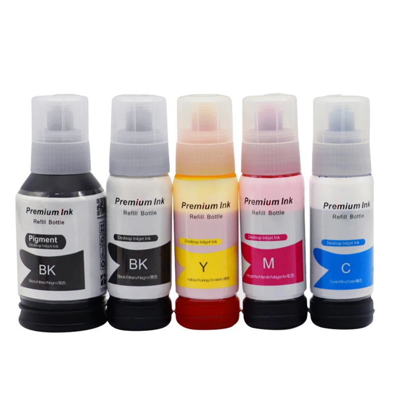 004 Ink Bottles Refill Dye Ink For Epson  L3119 L3156 L3158 L1118 L1119 L7188 L7160 L7180 ET2700 ET2750 ET3700 ET7750 ET7700