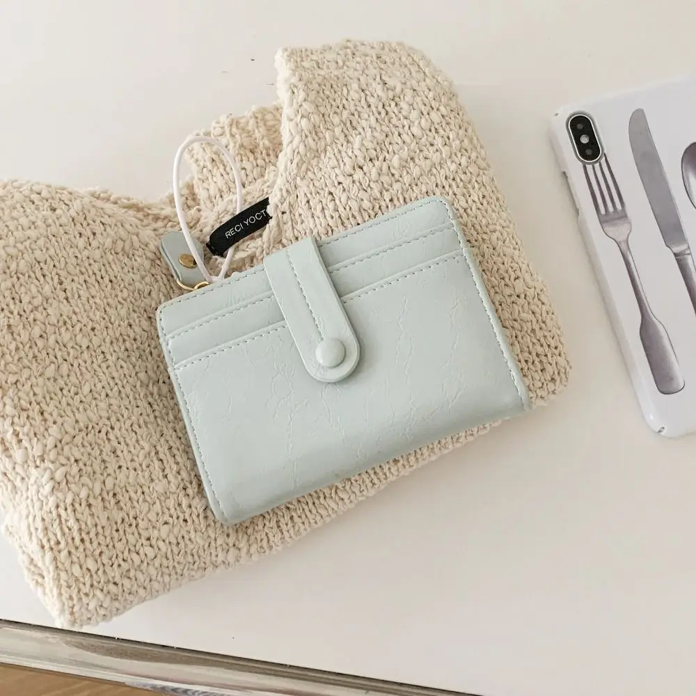 Vintage Retro Damen Geldbörse Reißverschluss Kartenhalter Pu Kurze Geldbörse Multifunktions Ultradünne Geldbörse Damen