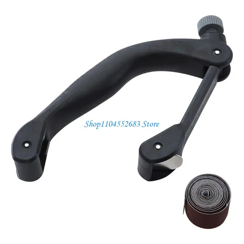 

Y6GD Durable Adjustable Manual Sander Handheld Bow-shaped Sandpaper Holder 6m/roll 25mm Sanding Belt Grinding Abrasive Tool