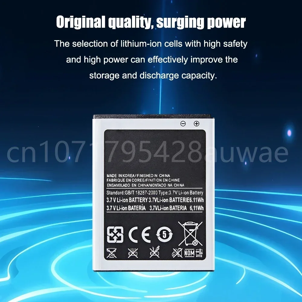 แบตเตอรี่เดิมสําหรับ Galaxy S2 I9100 I9050 B9062 I9108 I9103 I777 EB-F1A2GBU EB 524759 วี อีบี 524759 วีเค เอบี 524759 VU1650mAh