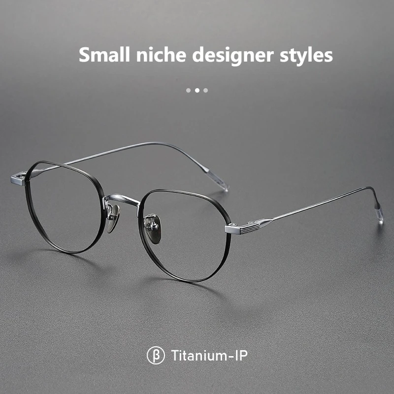 

Винтажные оптические очки из титанового сплава, оправа для очков по рецепту, ретро овальные очки для чтения, мужские и женские очки с блокировкой синего света
