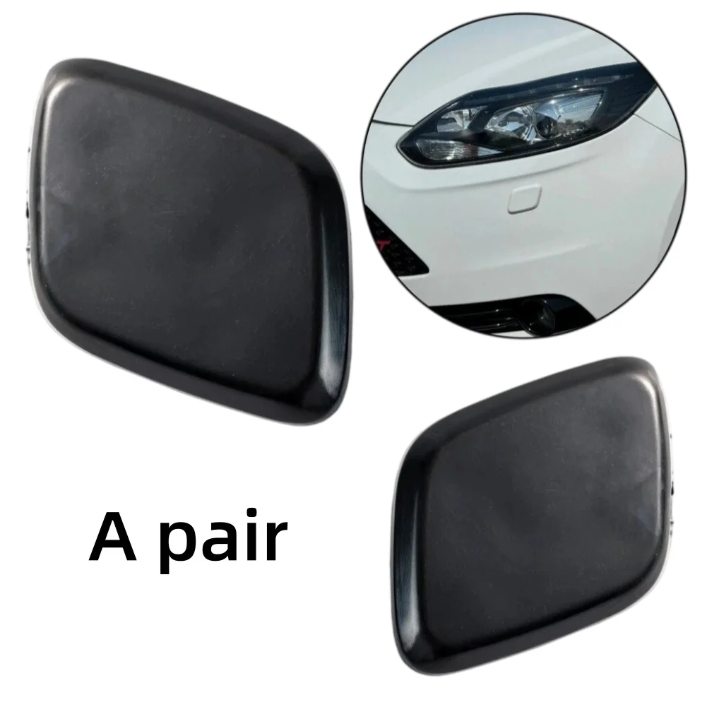 1Pair Headlight Washer Spray Nozzle Cover For Ford For Focus 2014-2018 1719217,1719218,BM51-13L018-ADXWAA,BM51-13L019-ADXWAA
