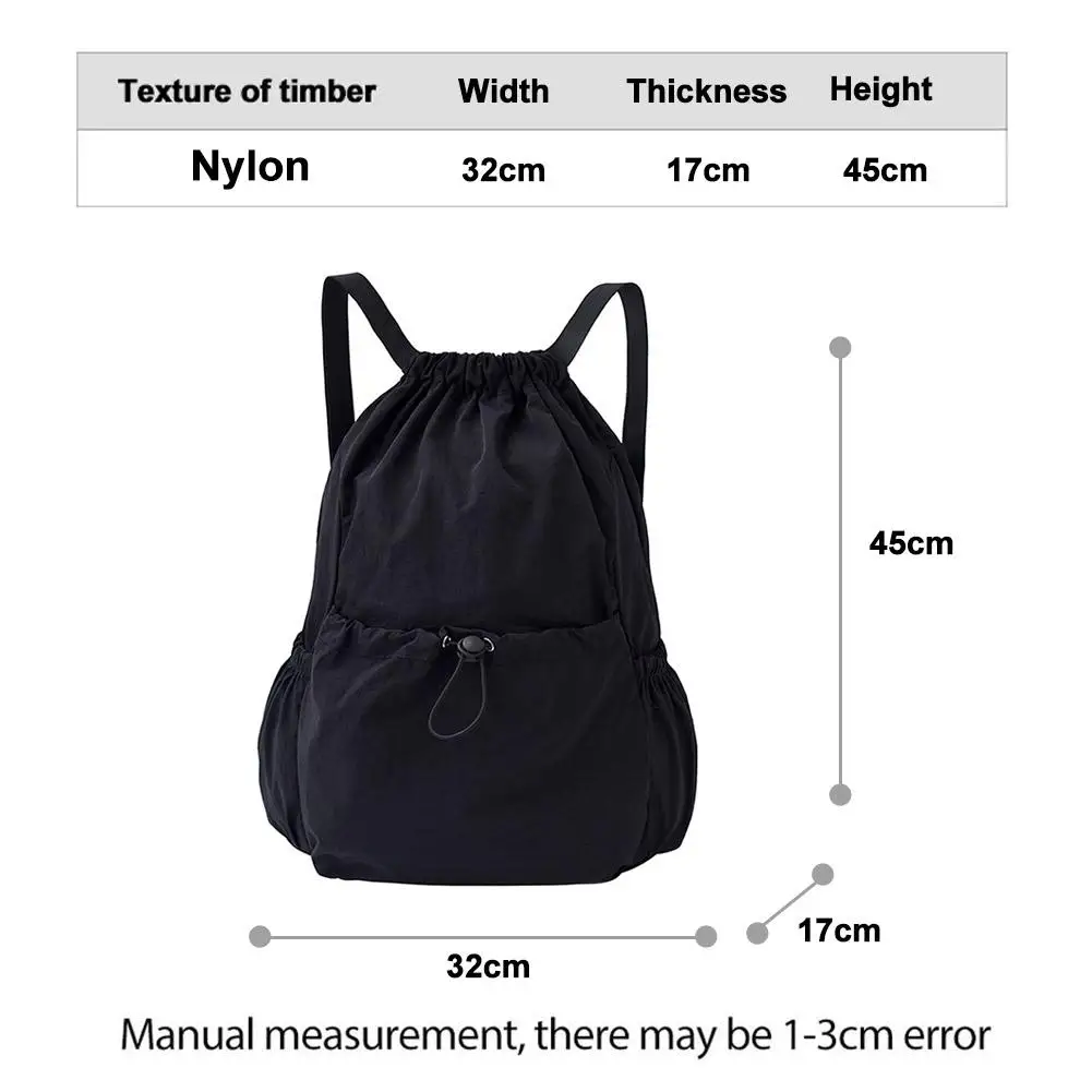 Large-Capacity Waterproof Sports Bag Fashionable Lightweight Drawstring Backpack for School, Books, Outdoor Activities, Travel view 6
