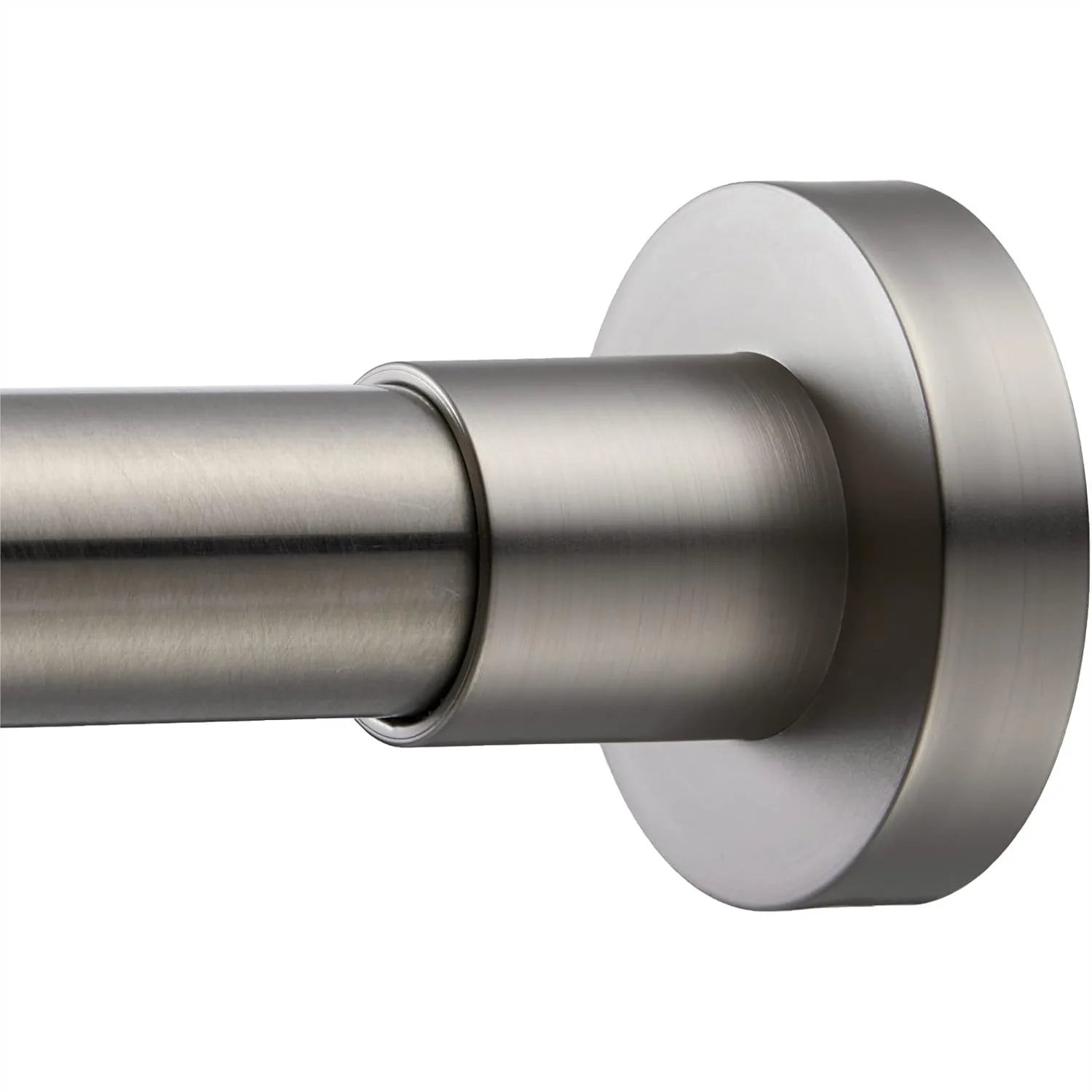 

304 Stainless Steel Tension Shower Curtain Rod, 43-73 Inches, Non-Slip, No Drill, Never Rust, Brushed Nickel