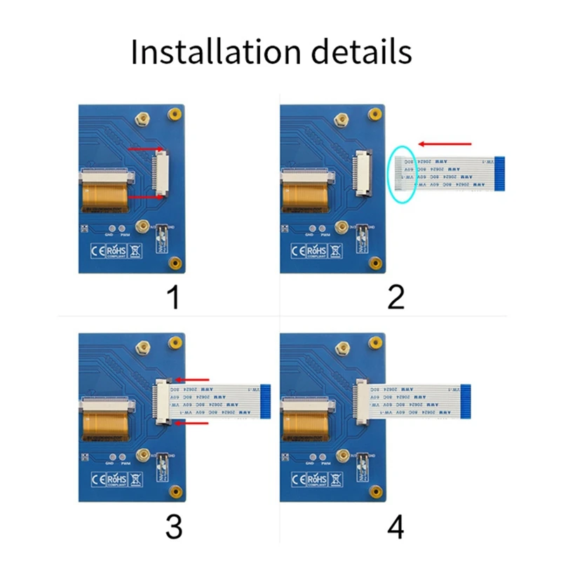 For 5 Inch IPS Touch Screen, IMIPI Display Monitor Panel Suitable for 3B Boards 5 Inch-A12I