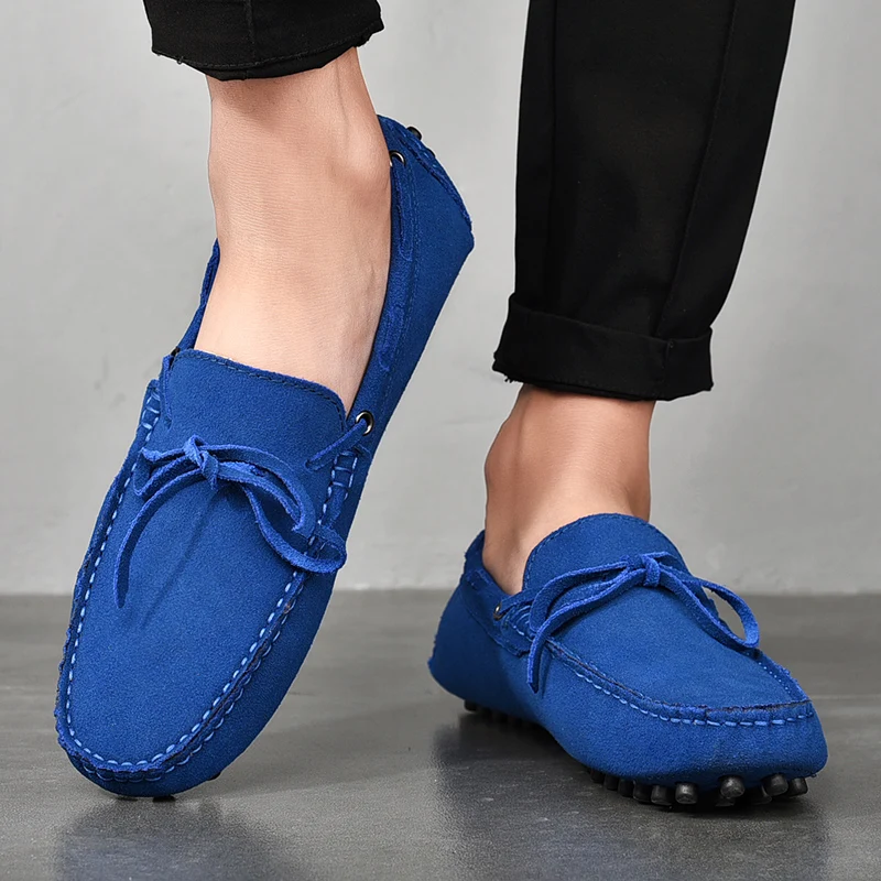 

Spring Summer Fashion Men's Loafers Shoes Large Size 48 Leather Casual Shoes Men Slip-on Driving Shoes for Men mocasines hombre