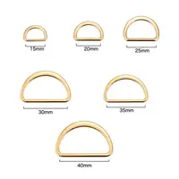 10pcs D-Shaped Buckle D Ring Connection Alloy Metal Silver Gold For Shoes Bags Backpack Buckles DIY Accessory 15/20/25/30/40mm 6