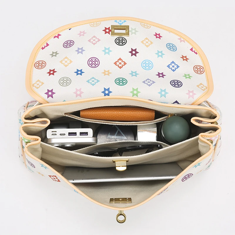 العلامة التجارية الدوبامين اللون حمل حقيبة خفيفة فاخرة عالية الجودة سعة كبيرة حقيبة كتف حقيبة يد أنيقة حقيبة نسائية متعددة الاستخدامات #4