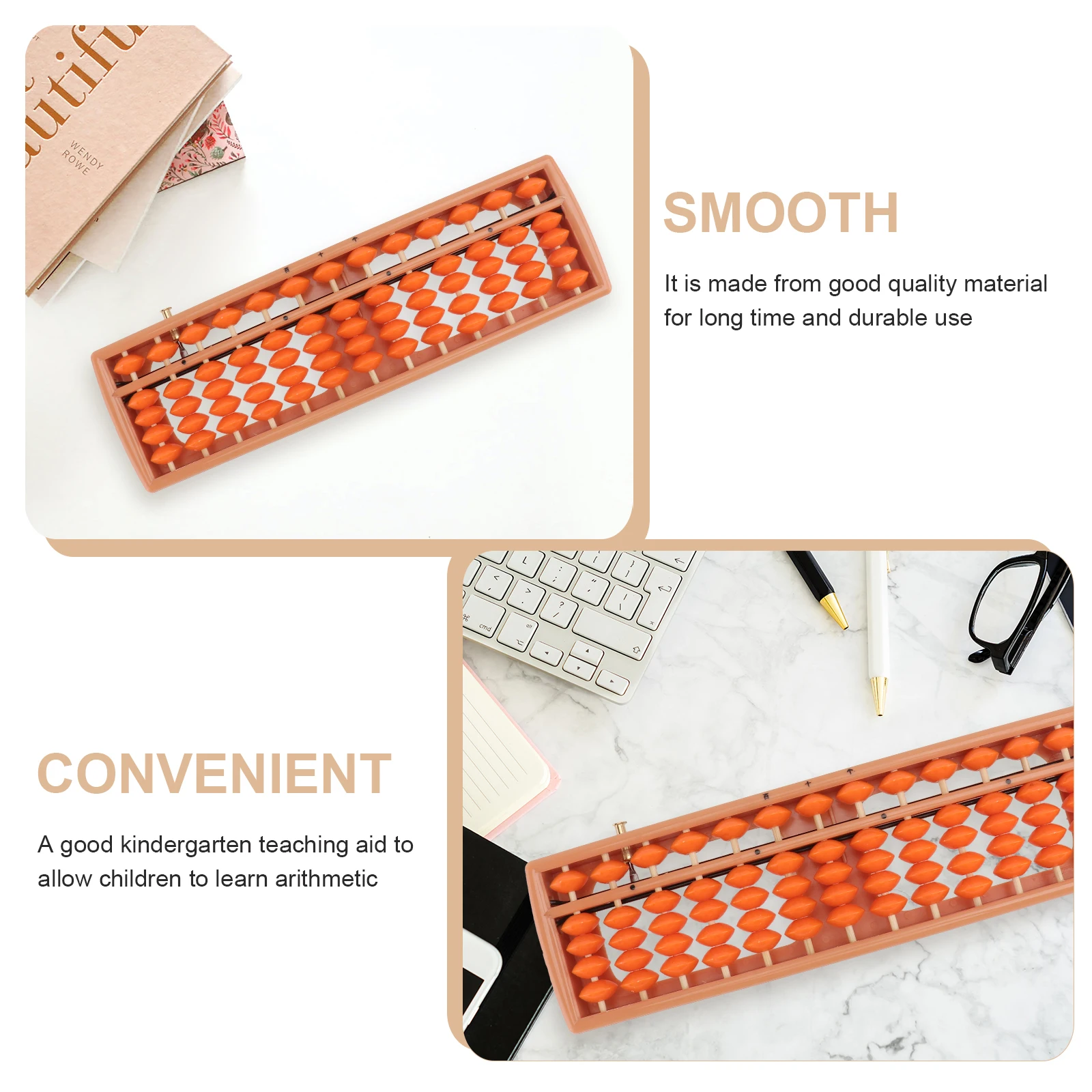 13-speed Abacus Baby Toys Chinese Ancient Arithmetic Abs Coloured Kids Math Child Learning Students Calculating Counting