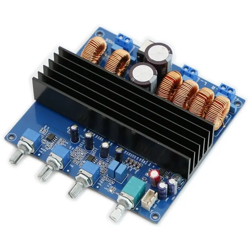 FULL-TDA7498E 2.1 Digital HIFI Power Amplifier Board 100W+100W+200W Class D Audio DC24V High Power Subwoofer Amplifier Module