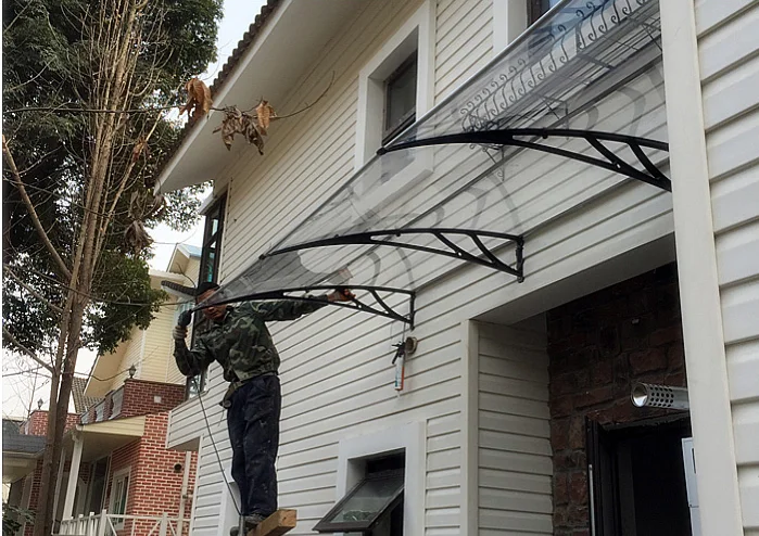Outdoor Awning Roofing, Portable Hollow Polycarbonate Sheet Canopy